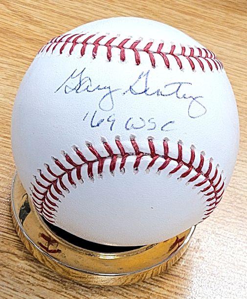 Autographed GARY GENTRY "69 WSC" Official Major League Baseball