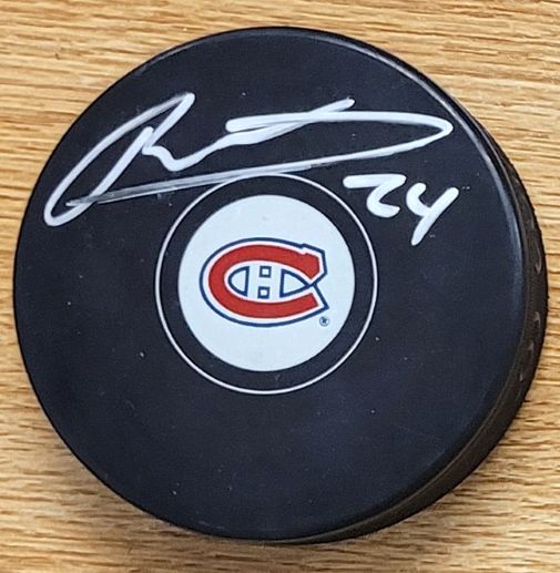 Autographed PHILLIP DANAULT Montreal Canadiens Hockey Puck