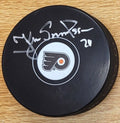 Autographed KJELL SAMUELSSON Philadelphia Flyers Hockey Puck