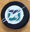 AUTOGRAPHED SHAYNE GOSTISBEHERE Hartford Whalers Hockey Puck