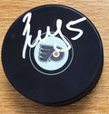 AUTOGRAPHED EGOR ZAMULA Philadelphia Flyers Hockey Puck