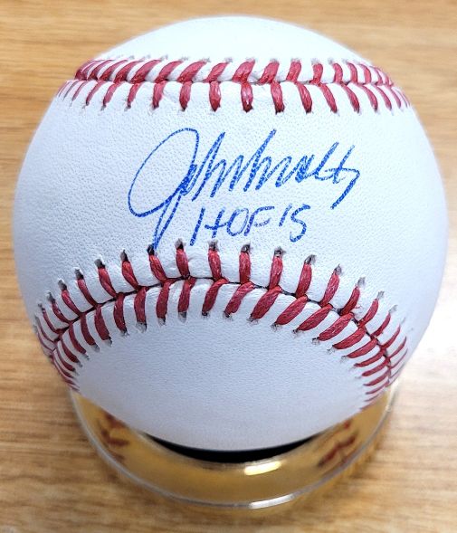 Autographed JOHN SMOLTZ  "HOF 15" Official Major League Baseball JSA