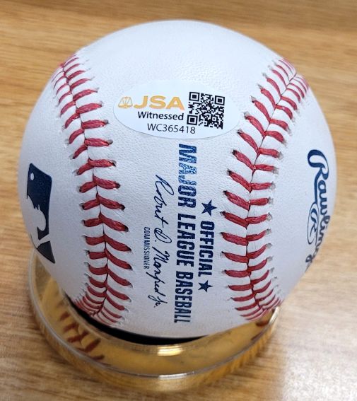Autographed JOHN SMOLTZ  "HOF 15" Official Major League Baseball JSA