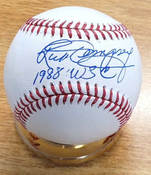 Autographed RICK DEMPSEY "1988 WSC" Official Major League Baseball JSA