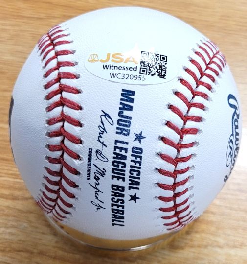 Autographed RICK DEMPSEY "MVP 83 WSC" Official Major League Baseball JSA