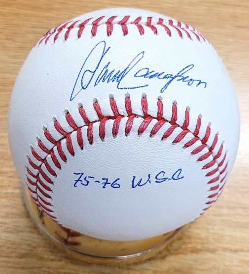 Autographed DAVE CONCEPCION "75-76 WSC" Official Major League Baseball JSA Witness