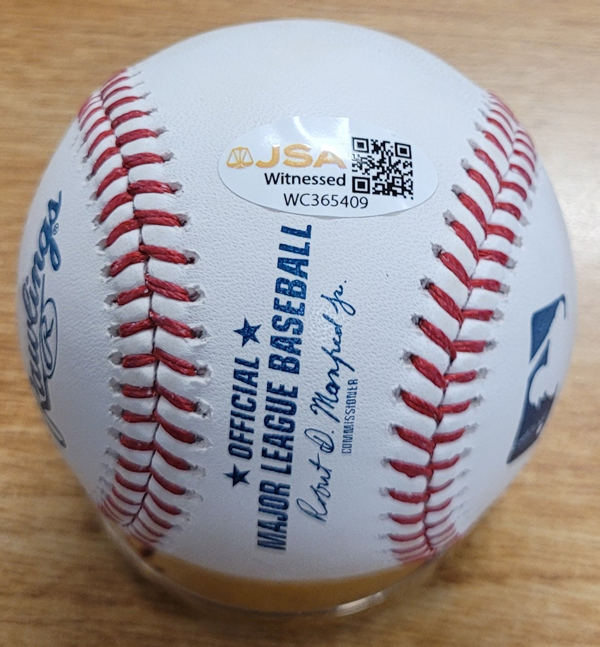 Autographed KEN GRIFFEY "75-75 WSC" Official Major League Baseball JSA Witness