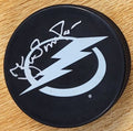Autographed KJELL SAMUELSSON Tampa Bay Lightning Hockey Puck