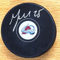 Autographed MAX TALBOT Colorado Avalanche Hockey Puck