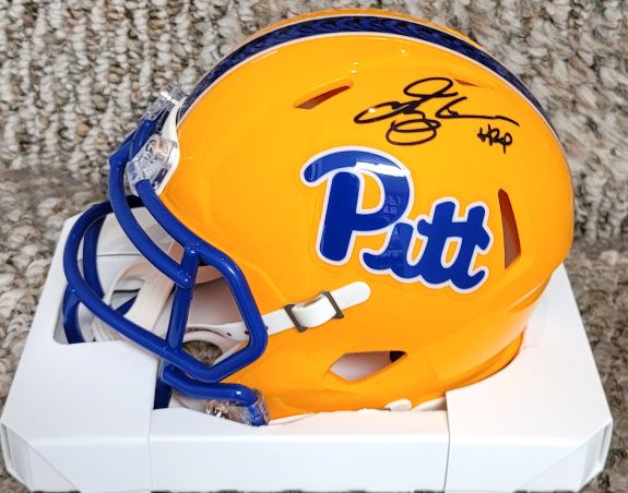 Autographed TYLER PALKO "H2P" University of Pitt Panthers Mini Helmet