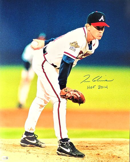 Autographed Tom Glavine "HOF 2020" Atlanta Braves 16x20 Photo JSA