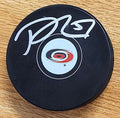Autographed TREVOR VAN RIEMSDYK Carolina Hurricanes Hockey Puck