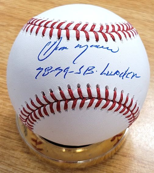 Autographed OMAR MORENO 78, 79 SB Leader  Official Major League Baseball