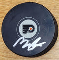 Autographed MORGAN FROST Philadelphia Flyers Hockey Puck