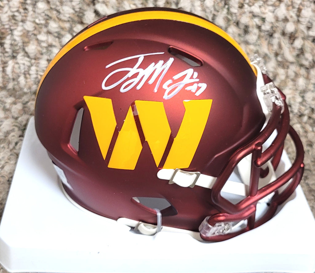 Autographed Terry McLaurin Washington Commanders Mini Helmet Fanatics COA