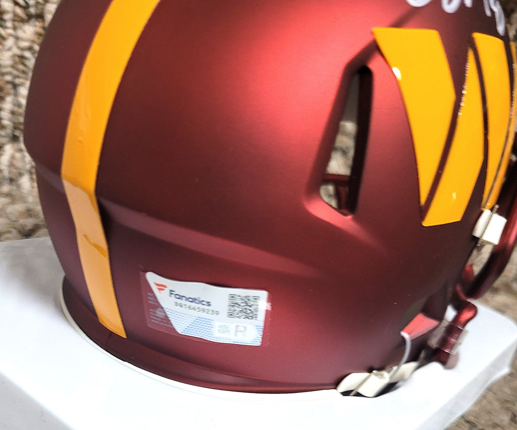 Autographed Terry McLaurin Washington Commanders Mini Helmet Fanatics COA