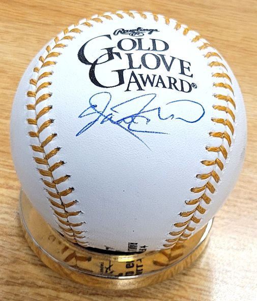Autographed AARON ROWAND Official Gold Glove Major League Baseball
