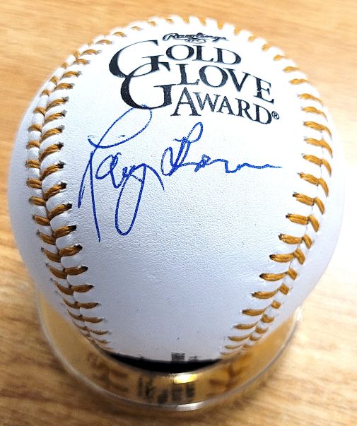 Autographed LARRY BOWA Official Gold Glove Major League Baseball