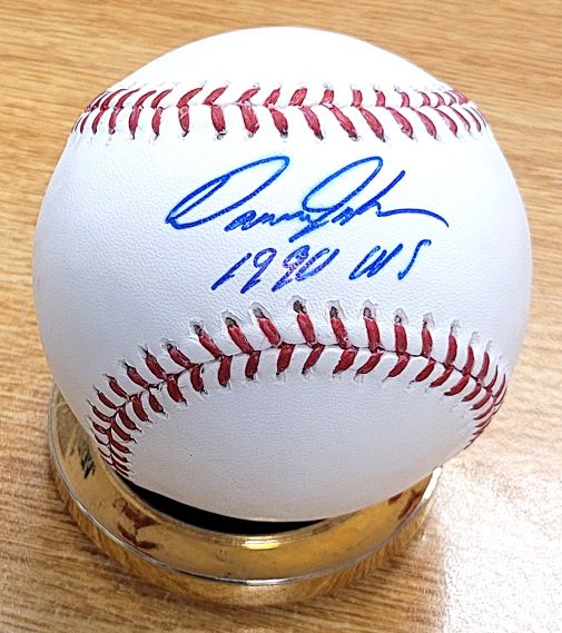 Autographed DANNY JACKSON "1990 WS" Official Major League Baseball