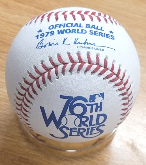 Autographed DAVE PARKER 1979 World Series Official Major League Baseball