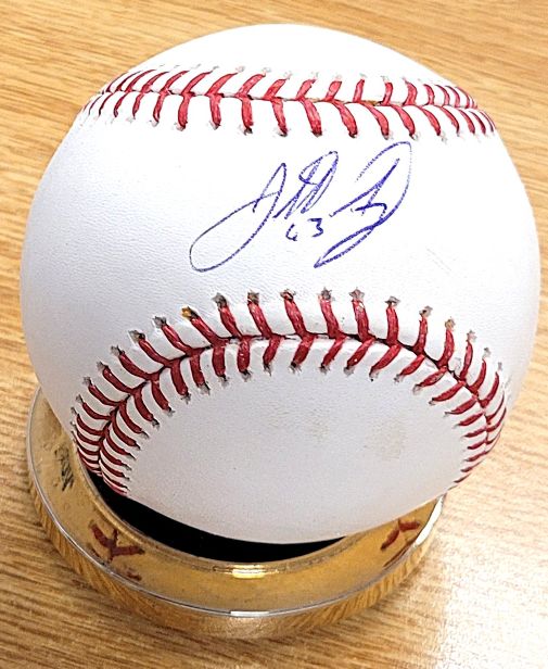 Autographed JONATHAN ALABALADEJO Official Rawlings Major League Baseball