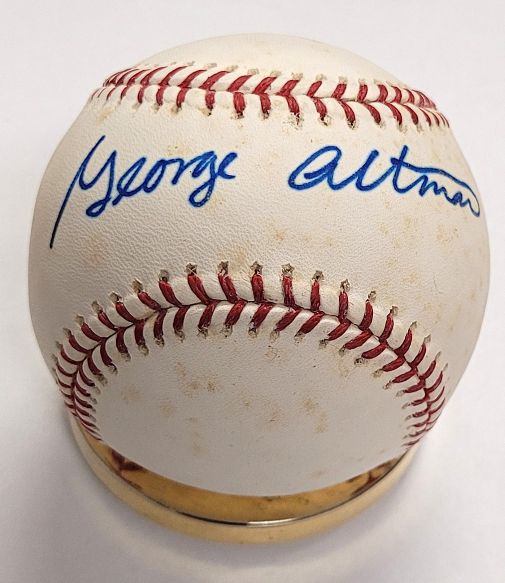 Autographed GEORGE ALTMAN Official Rawlings Major League Baseball