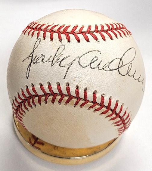 Autographed Sparky Anderson Rawlings Official American League Baseball