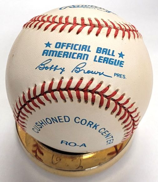 Autographed Sparky Anderson Rawlings Official American League Baseball
