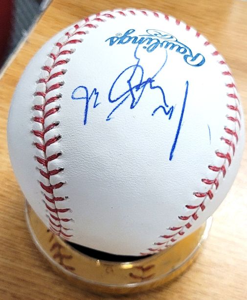 Autographed NORI AOKI Official Major League Baseball