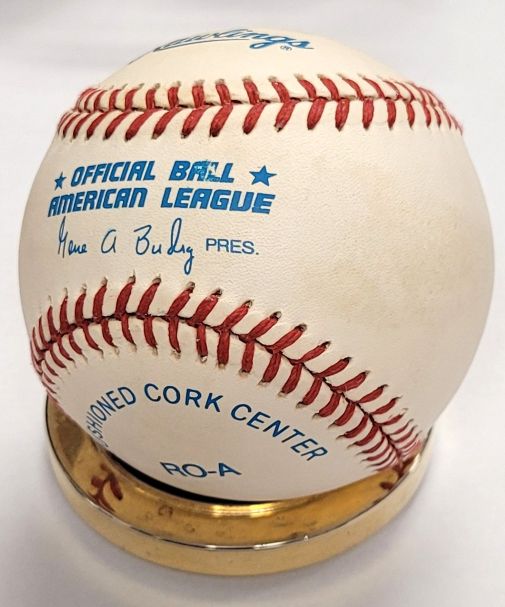 Autographed EARL WEAVER Rawlings Official American League Baseball