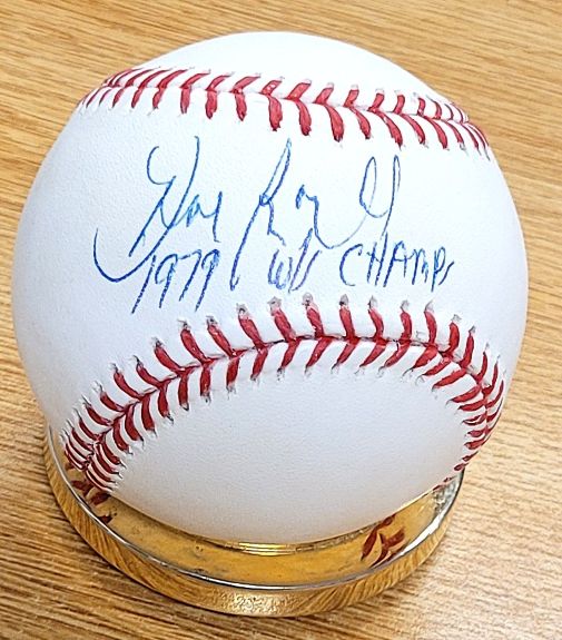 Autographed Dorian Boyland "1979 WS Champs" Official Major League Baseball