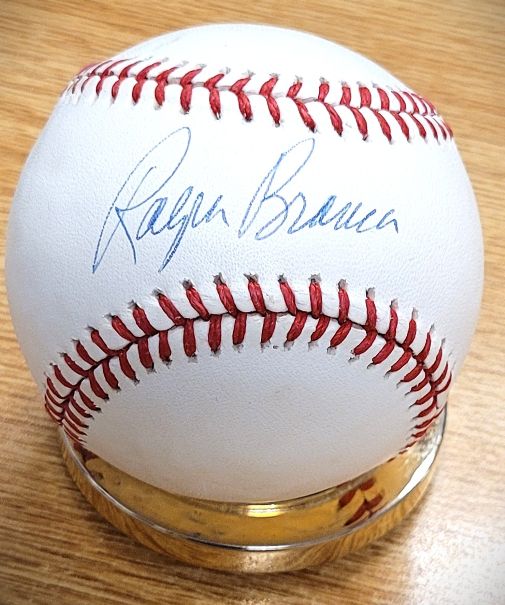 Autographed Ralph Branca Official National  League Baseball