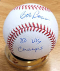 Autographed Bob Boone "80 WS Champs" Rawlings Official Major League Baseball