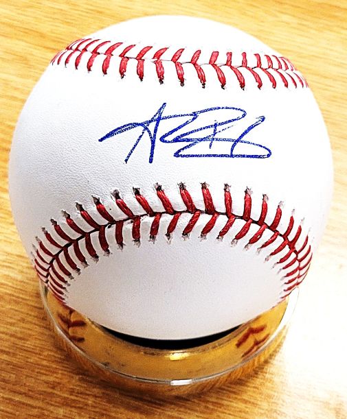 Autographed ALEC BOHM Official Major League Baseball