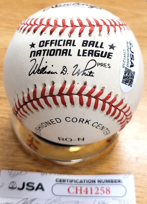 Autograhed FRENCHY BORDAGARAY Official National League Baseball JSA