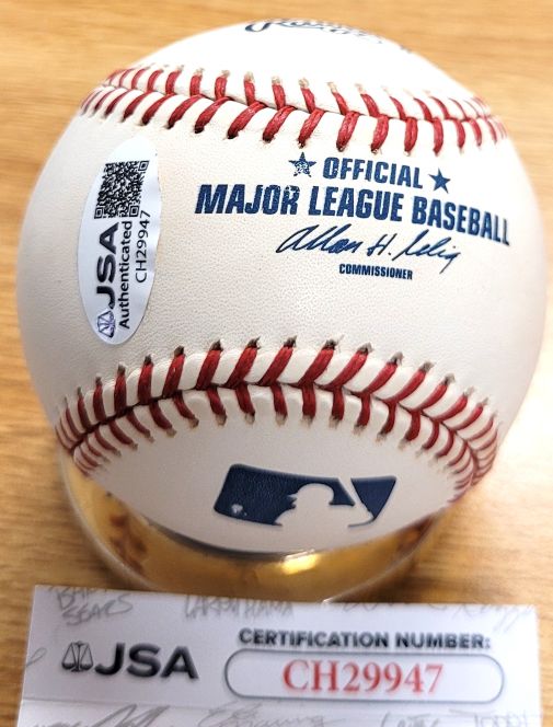 Autographed SEAN BURROUGHS Official Major League Baseball JSA