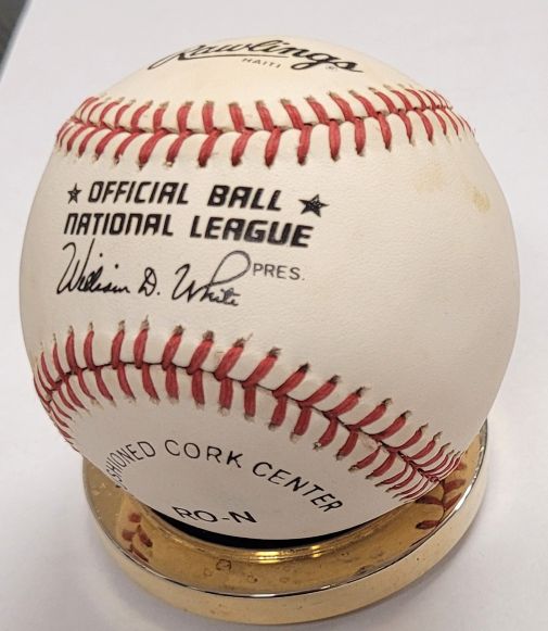 Autographed DENNIS COOK Official National  League Baseball