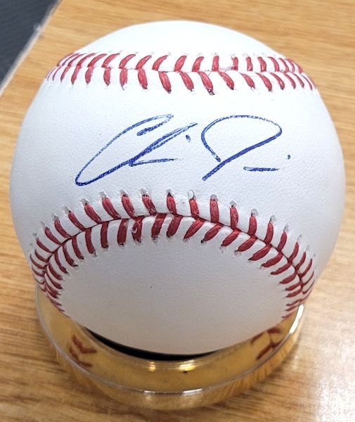 Autographed CHRIS DAVIS Official Major League Baseball