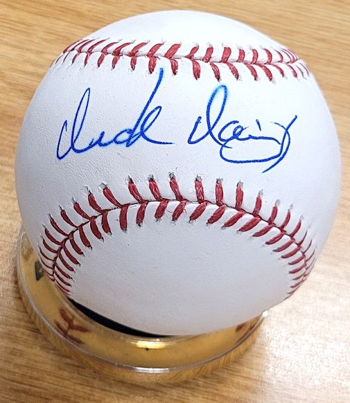 Autographed DICK DAVIS Official Major League Baseball