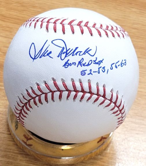 Autographed IKE DELOCK Official Major League Baseball