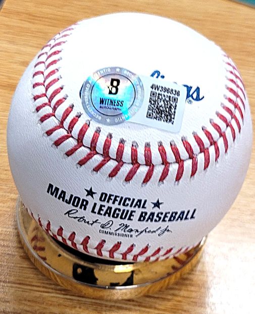 Autographed DOMINGO GERMAN "PG 6/28/23" Official Rawlings Major League Baseball Beckett Witnessed
