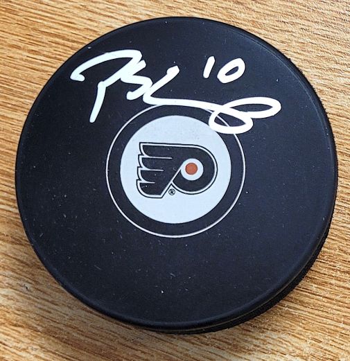 Autographed PATRICK SHARP Philadelphia Flyers Hockey Puck