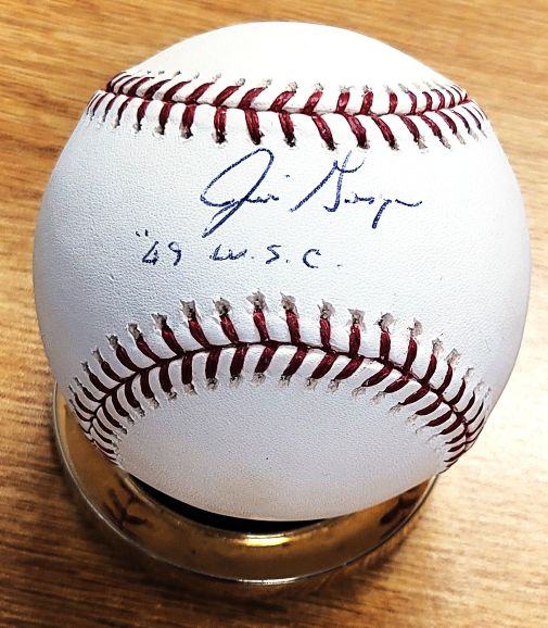 Autographed JIM GOSGER "69 WSC" Official Major League Baseball
