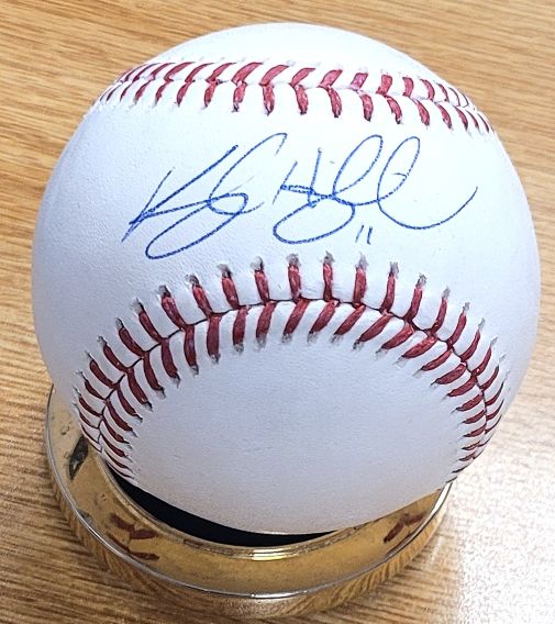Autographed KYLE HIGASHIOKA  Official Major League Baseball