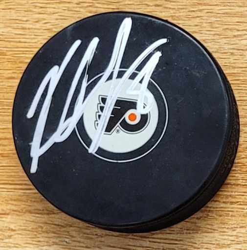 Autographed KEVIN CONNAUTON Philadelphia Flyers Hockey Puck