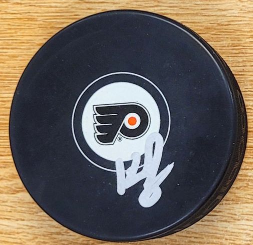 Autographed KEVIN MCCARTHY Philadelphia Flyers Hockey Puck