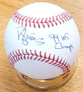 Autographed DARRYL STRAWBERRY "99 WS Champs" Official Major League Baseball