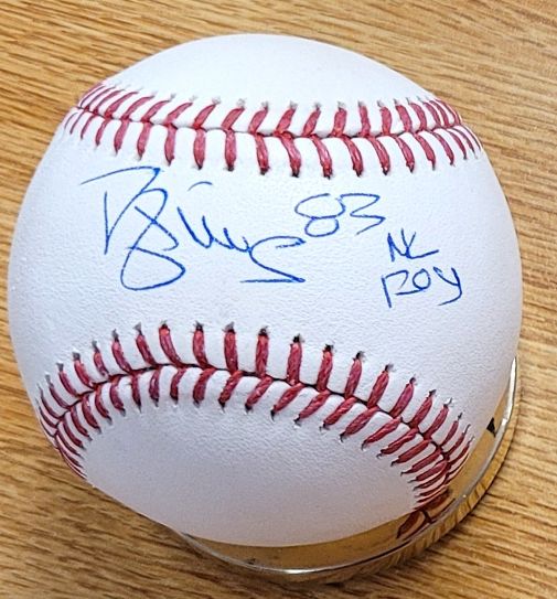 Autographed DARRYL STRAWBERRY "83 NL ROY" Official Major League Baseball