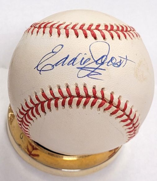 EDDIE JOOST Autographed Official American League Baseball