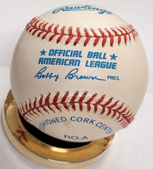 EDDIE JOOST Autographed Official American League Baseball